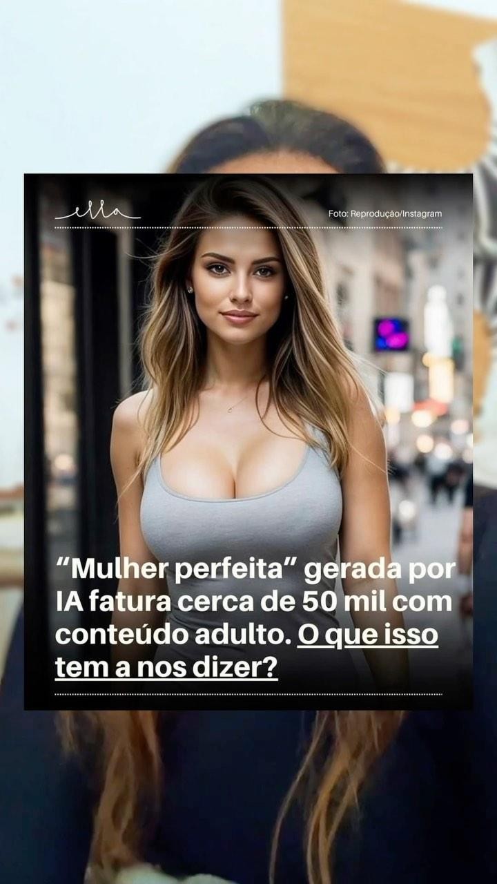 “Mulher perfeita” gerada por IA fatura 50mil dólares por mês