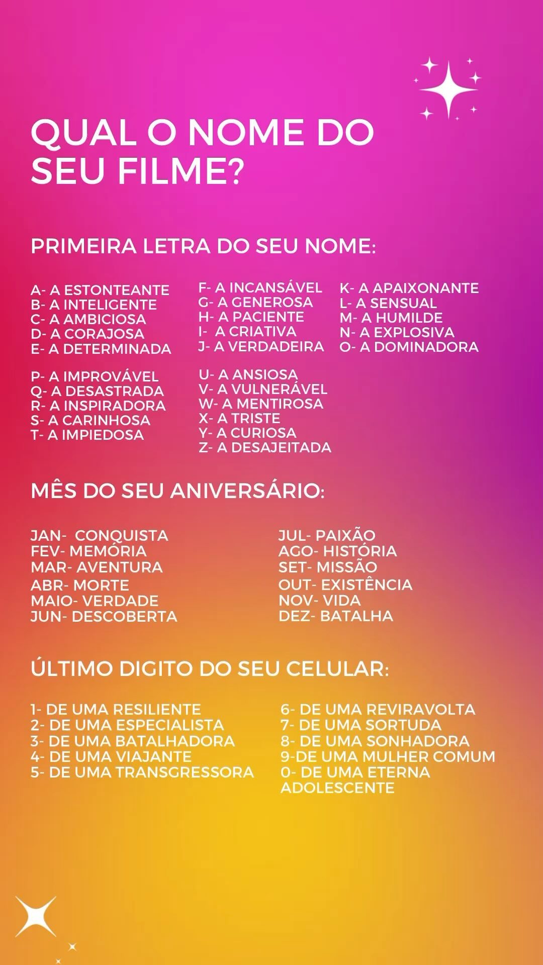 Qual o seu?💖