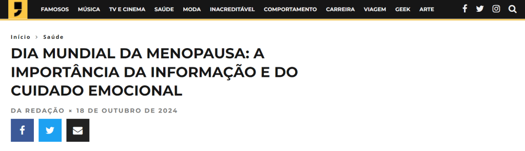 Dia Mundial da Menopausa: a importância da informação e do cuidado emocional