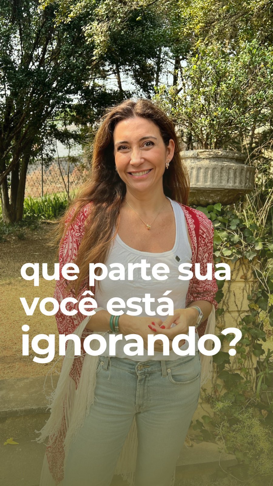Que parte sua você está ignorando?