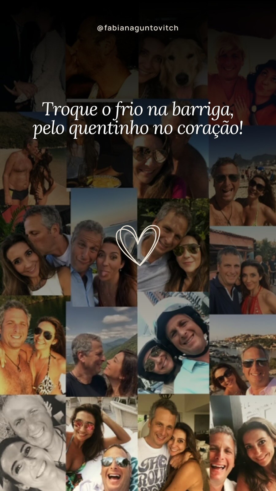 Nunca comemoramos o dia dos namorados namorando, nos conhecemos em outubro e nos casamos em abril.